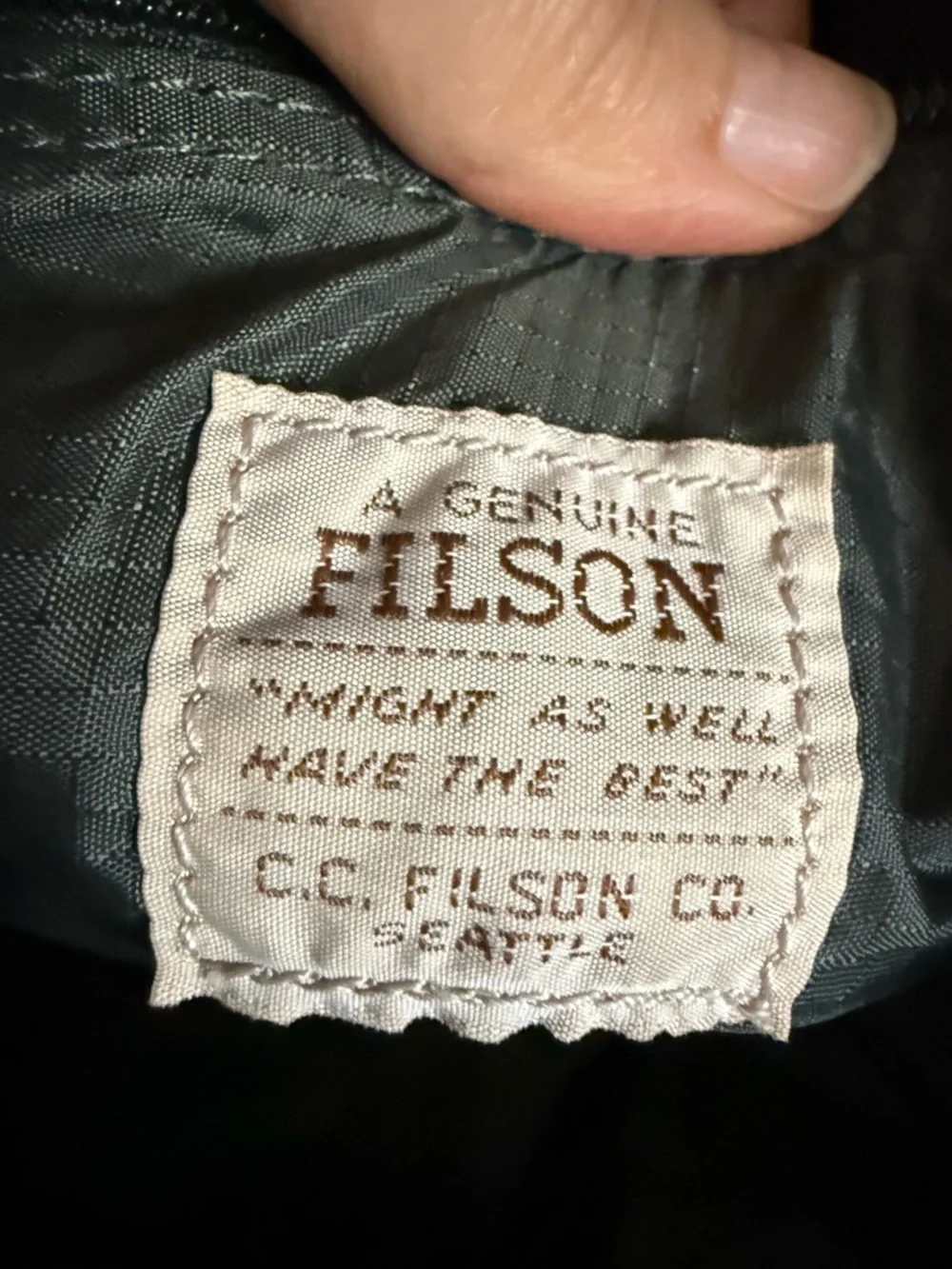 Filson nylon leather Computer Briefcase‎ Bag Travel bag